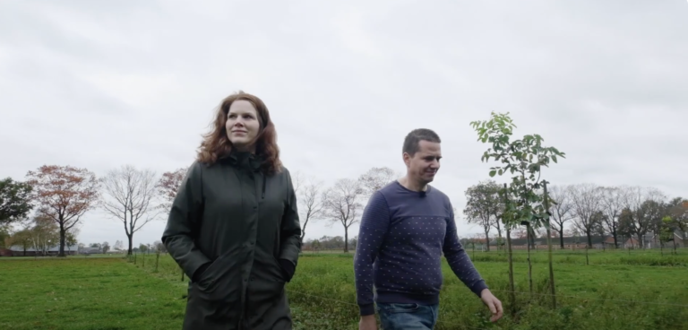 Jan and Hanne Cremers, livestock farmers who raise cows in Westerhoven, Netherlands